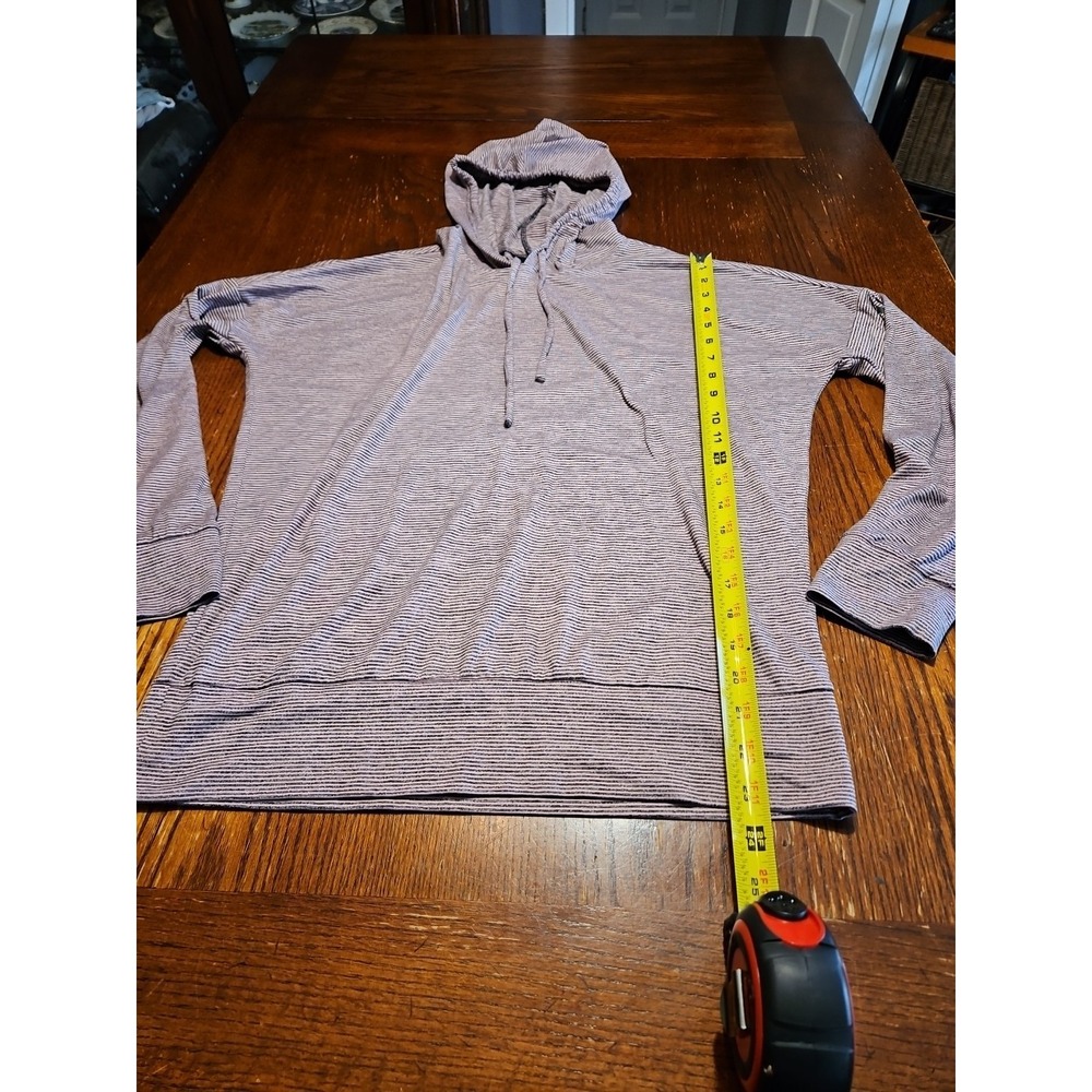 Skechers Go Walk Long Sleeve Hooded Pullover Women S Black/purple Striped(A877) - Picture 7 of 8